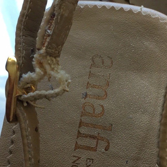 Amalfi open toe sling back in caramel, leather size 7 1/2M - Picture 6 of 6